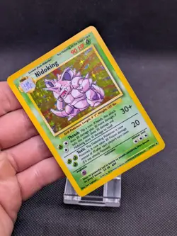 Nidoking 11/102 Base Set Holo Rare Pokemon WOTC LP/Played - Image 2