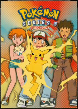 2000 Topps Pokemon TV Animation Edition Series 3 Non Holo Checklist - Image 1