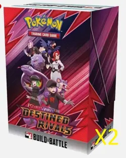 Pokemon Destined Rivals Build and Battle Box New Sealed X2 U get 2 Boxes !! - Image 1
