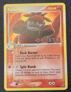 Pokemon TCG Camerupt 4/107 EX Deoxys Reverse Holo Lightly Played - Image 1