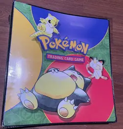 Vintage 1999 Pokemon TCG 3 Ring Binder Snorlax Base Set 1st Edition *READ* - Image 1