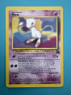 Pokemon Mew Black Star Promo #8 – Wizards 1999 – Lightly Played LP - Image 1