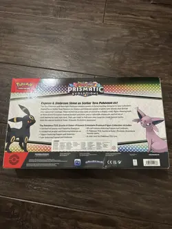 Pokemon TCG Prismatic Evolutions Premium Figure Collection Box - Small Dent - Image 2