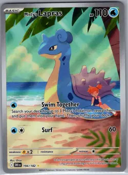 Misty's Lapras 194/182 SV10: Destined Rivals - Pokemon Card - NM - Image 1