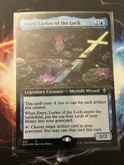 Extended Art Emry Lurker of the Loch Foil • Magic the Gathering Card • MTG • - Image 1