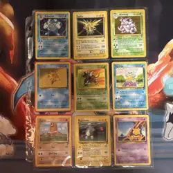 Pokemon TCG Base Set 2 Card Lot - Poliwrath, Zapdos, Nidoking, Staryu, Pinsir - Image 1