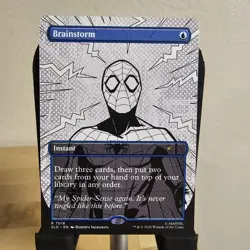Brainstorm Spider-Man 7016 Borderless Non-Foil Bonus Card Inked Ink Secret Lair - Image 1
