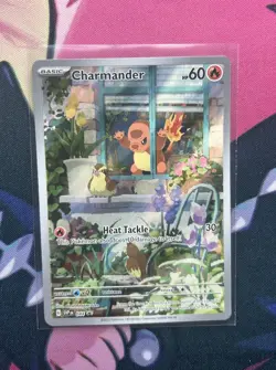 Pokemon TCG Charmander #044 SV Scarlet & Violet Promo Holo Card NM/M Condition - Image 1
