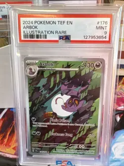 Arbok 176/162 PSA 9 Mint Holo Temporal Forces Pokemon Card - Image 2