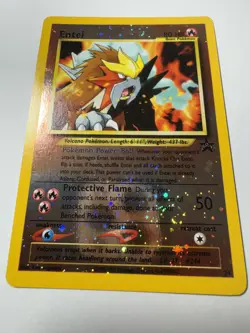 Pokemon Card - Entei #34 Black Star WOTC Movie Promo Reverse Holo - Image 2