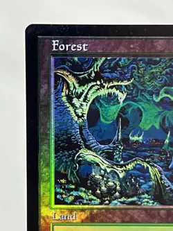 Forest - (1999) Arena Promos Foil ~LP~ Magic The Gathering MTG Small Print Error - Image 3