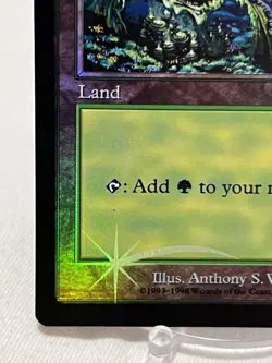 Forest - (1999) Arena Promos Foil ~LP~ Magic The Gathering MTG Small Print Error - Image 5