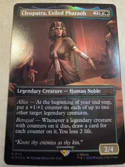 Cleopatra, Exiled Pharaoh - Foil (Borderless) Assassin's Creed - Mtg - Image 1