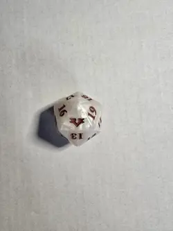 MTG From the Vault: Angels White/Red D20 Spindown Dice - Image 1
