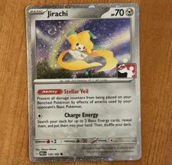 Jirachi 126/182, NM Holo, Prize Pack Series 5 Promo, Stamped, Pokemon TCG Card - Image 1