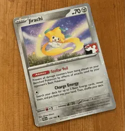 Jirachi 126/182, NM Holo, Prize Pack Series 5 Promo, Stamped, Pokemon TCG Card - Image 2