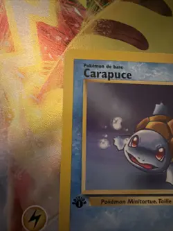 Carapuce Squirtle 68/82 1st Edition French Team Rocket Pokemon LP Light Play - Image 4