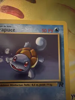 Carapuce Squirtle 68/82 1st Edition French Team Rocket Pokemon LP Light Play - Image 5