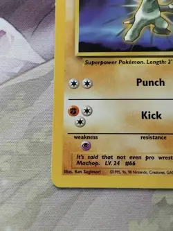 Pokemon TCG Machop Team Rocket 59/82 Regular LP. - Image 4