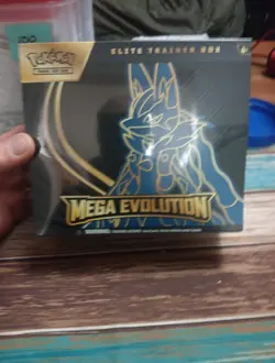 Pokemon TCG Mega Evolution Elite Trainer Box Lucario Art Sealed - Image 1