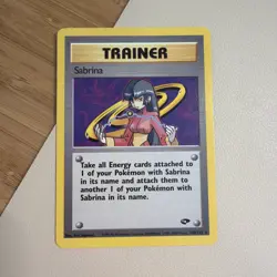Pokemon TCG Sabrina 110/132 Rare Gym Challenge LP - Image 1