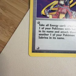 Pokemon TCG Sabrina 110/132 Rare Gym Challenge LP - Image 2