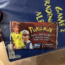 1st Edition Base Pokemon Topps 1999 Factory Sealed pack TV Animation Edition - Image 2