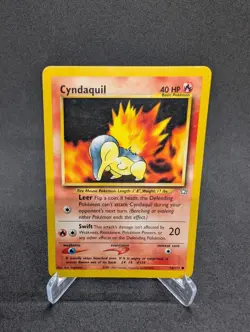 Cyndaquil - 56/111 - Common - Unlimited Edition HP, English Pokemon Neo Genesis - Image 1