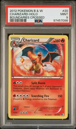 2012 POKEMON B&W BOUNDARIES CROSSED #20 CHARIZARD-HOLO PSA 9 - Image 1
