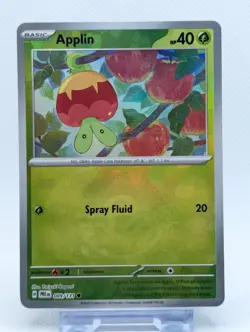009/131 Applin - Pokemon TCG Prismatic Evolutions - Pokeball Reverse Holo - NM - Image 1