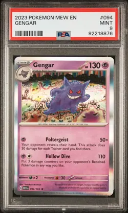 2023 POKEMON MEW EN-151 #094 GENGAR PSA 9 - Image 1