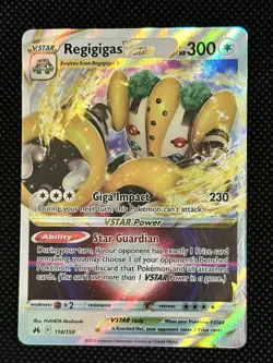 Pokemon TCG Regigigas VSTAR Crown Zenith 114/159 Holo Ultra Rare B - Image 1