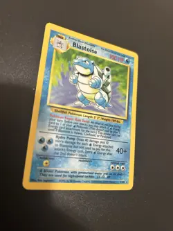 POKEMON BASE SET BLASTOISE HOLO 2/102 MODERATELY PLAYED - Image 2