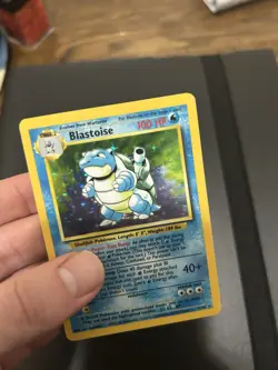 POKEMON BASE SET BLASTOISE HOLO 2/102 MODERATELY PLAYED - Image 4
