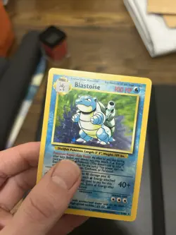 POKEMON BASE SET BLASTOISE HOLO 2/102 MODERATELY PLAYED - Image 5