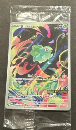 2025 POKEMON MEGA EVOLUTION BULBASAUR ILLUSTRATION RARE PROMO! - Image 5