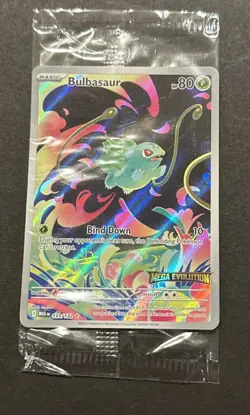2025 POKEMON MEGA EVOLUTION BULBASAUR ILLUSTRATION RARE PROMO!! - Image 1