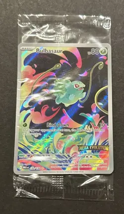 2025 POKEMON MEGA EVOLUTION BULBASAUR ILLUSTRATION RARE PROMO!! - Image 2