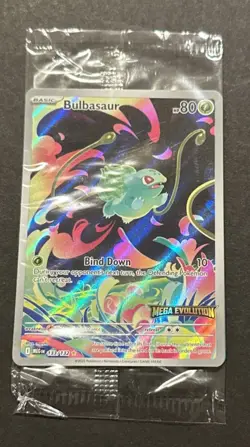 2025 POKEMON MEGA EVOLUTION BULBASAUR ILLUSTRATION RARE PROMO!! - Image 5