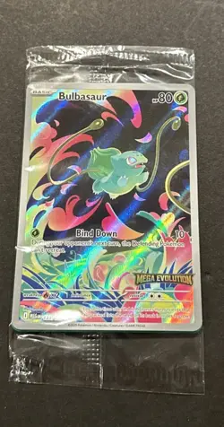 2025 POKEMON MEGA EVOLUTION BULBASAUR ILLUSTRATION RARE PROMO!! - Image 4