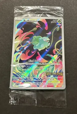 2025 POKEMON MEGA EVOLUTION BULBASAUR ILLUSTRATION RARE PROMO!! - Image 5