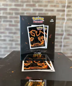 Ultra Pro Apex Sleeves: Standard Pokemon - Neon Kanto Charizard 105CT - Image 1