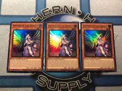 * 3X DIVINER OF THE HERALD 3X * ULTRA RARE 1ST EDITION BLTR-EN072 (NM) YUGIOH! - Image 1