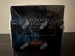 WoW TCG Assault on Icecrown Citadel Sealed Treasure Pack Box - DAMAGED - SEE PIC 815442010766 - Image 1