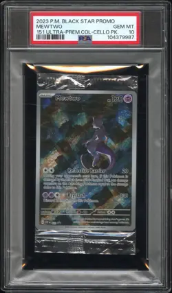PSA 10 Mewtwo 052 SEALED - POP 5 - Black Star Promo Pokemon 151 Card Cello Pack - Image 1