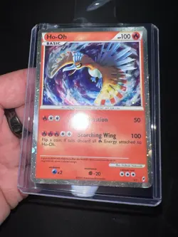 Pokemon Ho-Oh Shiny Holo Call of Legends SL5 Basic 2011 English Card Great Shape - Image 1