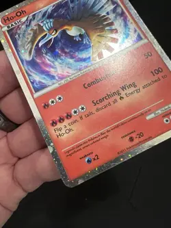 Pokemon Ho-Oh Shiny Holo Call of Legends SL5 Basic 2011 English Card Great Shape - Image 3