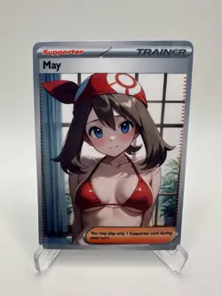 May - Waifu - Goddess - DIY - Full Art - Glossy - Trainer Card - Image 1