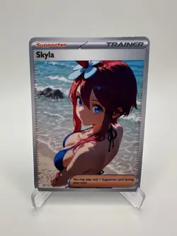 SKYLA Trainers Trainer Glossy Goddess Story Custom Art Foil TCG Card - Image 1