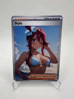 SKYLA Trainers Trainer Glossy Goddess Story Custom Art Foil TCG Card - Image 1